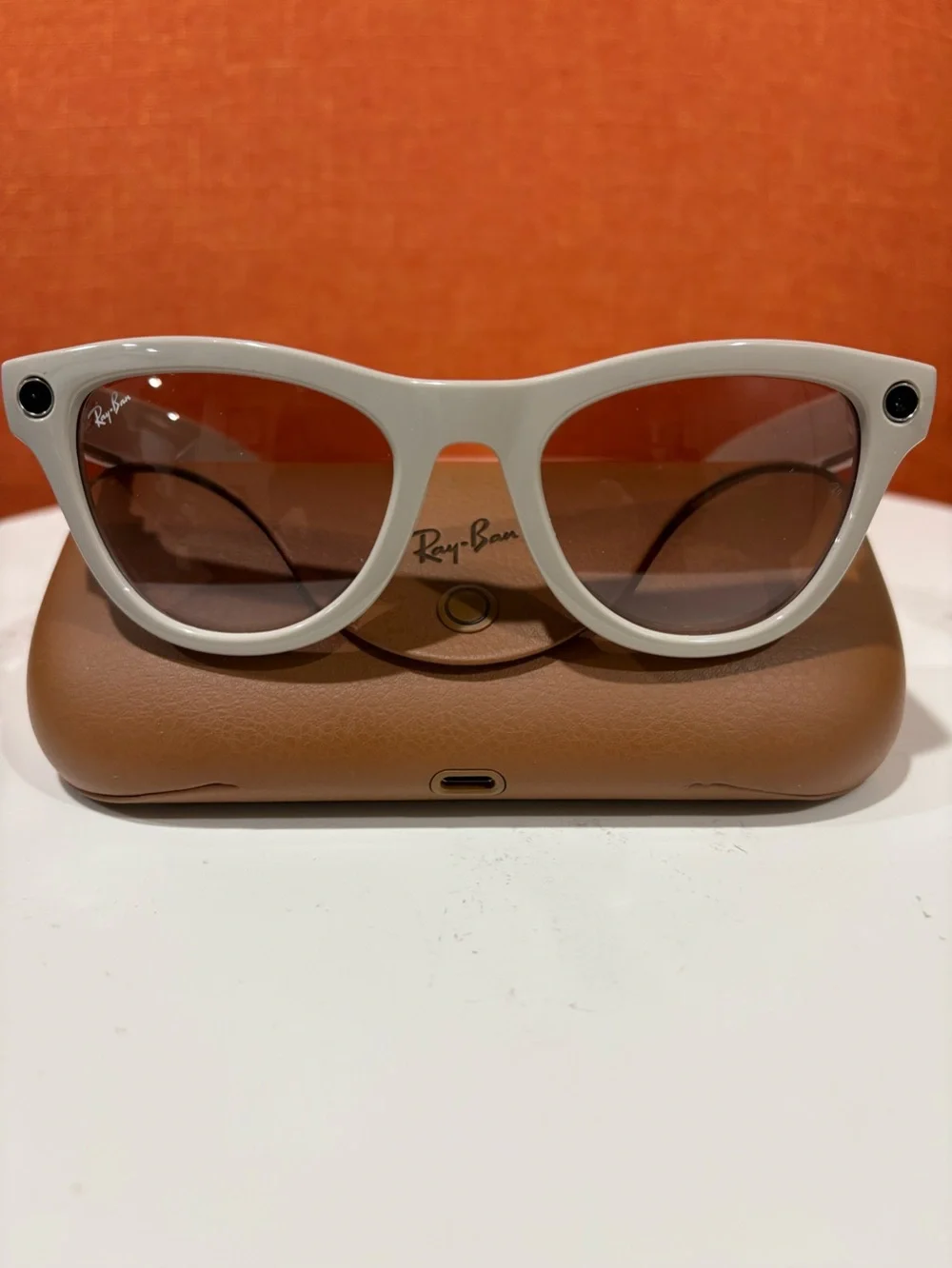 Ray-Ban Women's Chalky Gray Sunglasses with Cinnamon Pink Gradient Lenses